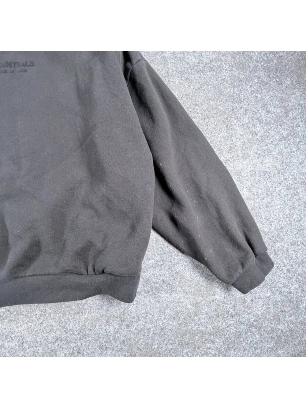 Fear Of God Essentials Sweatshirt Mens L Black Classic Fleece Crew Neck Outdoor - Picture 4 of 16